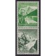 ALEMANIA 1938 ESTAMPILLAS SE-TENANT ZUSAMMENDRUCKE NUEVAS MINT FLORES